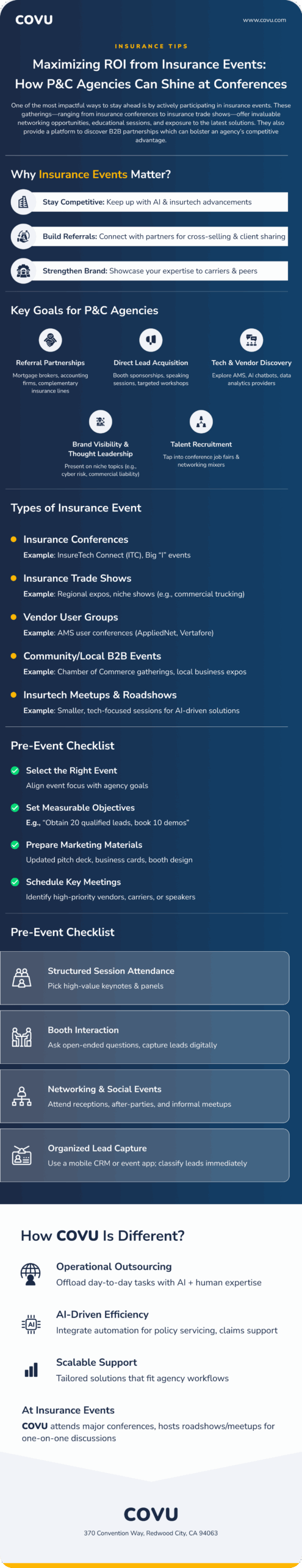 insurance events and tradeshows checklist
